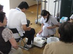 無料コーナー　骨密度測定